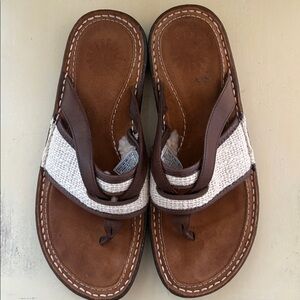 UGG Australia Leather Sheepskin Sandal Women’s Size 8